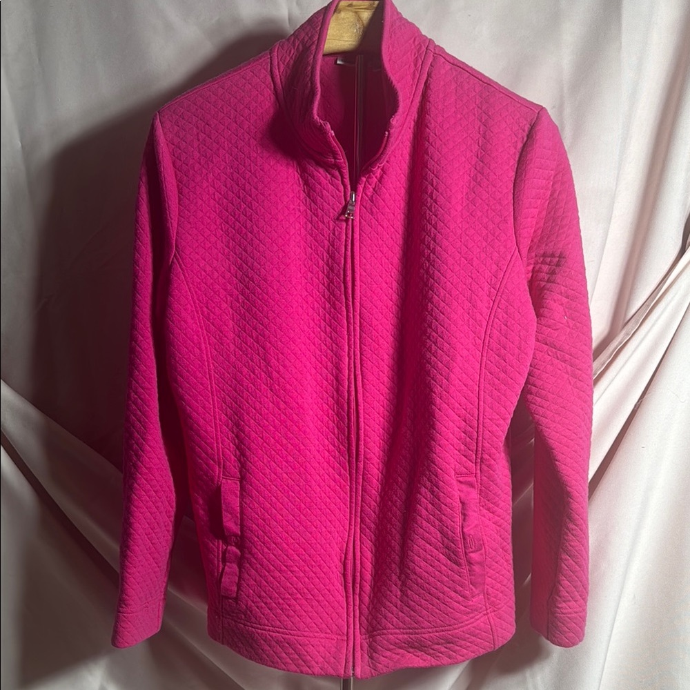 Croft & Barrow Pink Utility Jacket Quilted Design